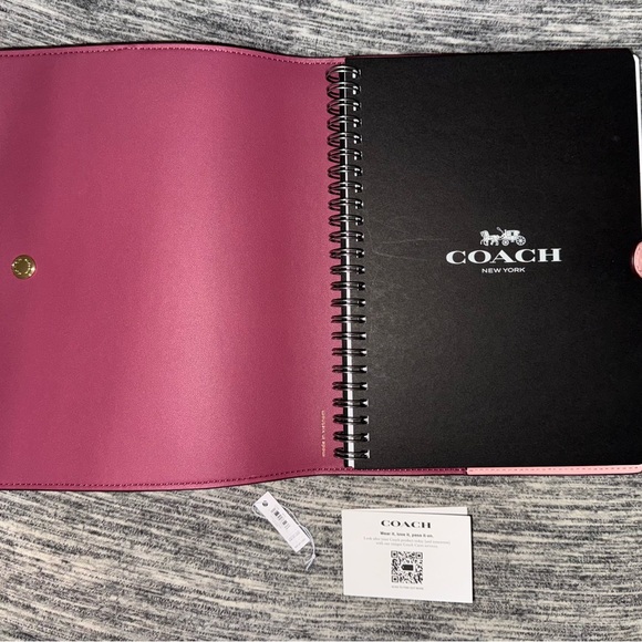 Coach Powder Pink Signature Notebook - Picture 2 of 2